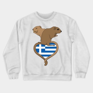 Gerbil Greece (light) Crewneck Sweatshirt